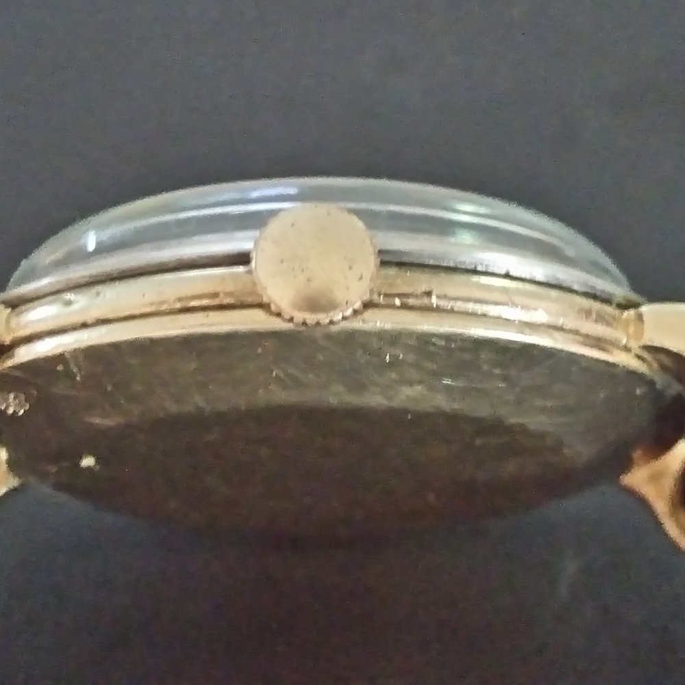 RARE 40's Omega Bumper Automatic 14K Gold Watch - Picture 8 of 11